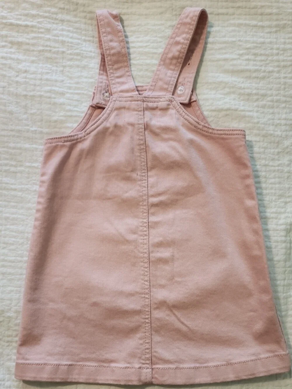 Old Navy Blush Pink Girls' Pinafore Overalls